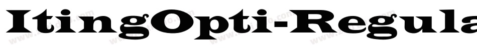 ItingOpti-Regular字体转换