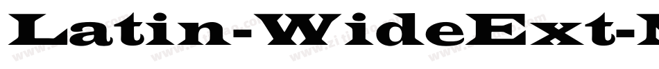 Latin-WideExt-Normal字体转换