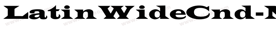 LatinWideCnd-No字体转换
