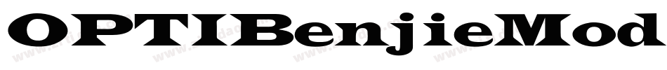 OPTIBenjieModern-Italic字体转换