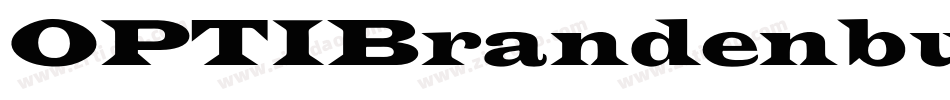OPTIBrandenburg字体转换