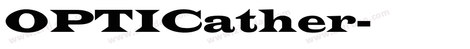OPTICather字体转换