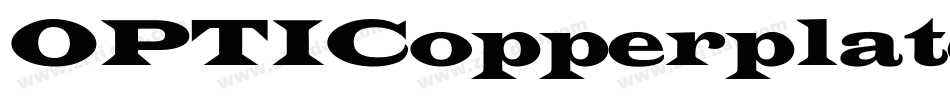 OPTICopperplate字体转换