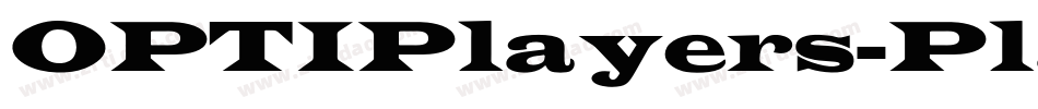 OPTIPlayers-Plain字体转换
