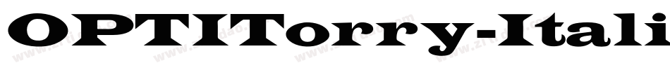 OPTITorry-Italic字体转换