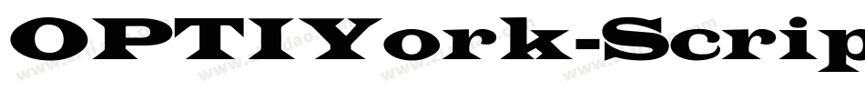 OPTIYork-Script字体转换