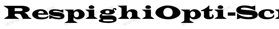 RespighiOpti-Script字体转换