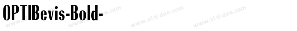 OPTIBevis-Bold字体转换