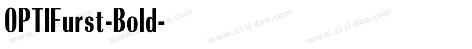 OPTIFurst-Bold字体转换