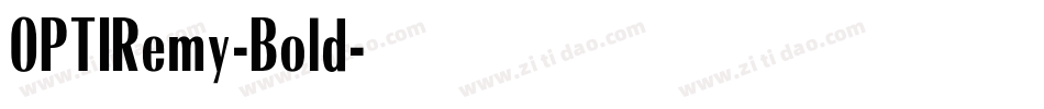 OPTIRemy-Bold字体转换