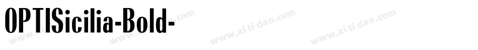 OPTISicilia-Bold字体转换