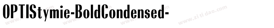 OPTIStymie-BoldCondensed字体转换