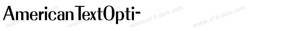 AmericanTextOpti字体转换