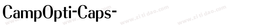 CampOpti-Caps字体转换