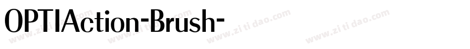OPTIAction-Brush字体转换
