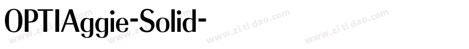 OPTIAggie-Solid字体转换