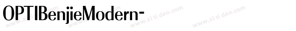 OPTIBenjieModern字体转换