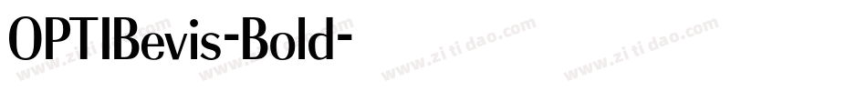 OPTIBevis-Bold字体转换