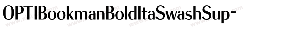 OPTIBookmanBoldItaSwashSup字体转换