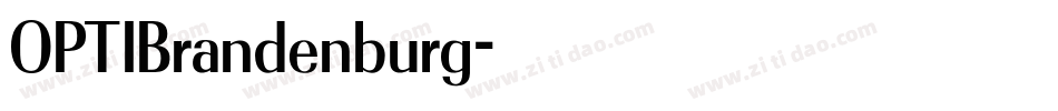 OPTIBrandenburg字体转换