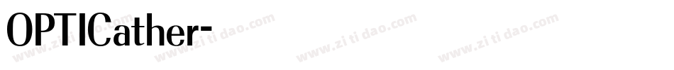 OPTICather字体转换