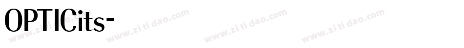 OPTICits字体转换