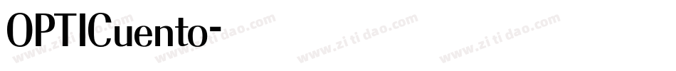 OPTICuento字体转换