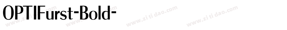 OPTIFurst-Bold字体转换