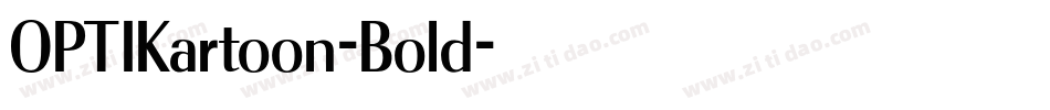 OPTIKartoon-Bold字体转换