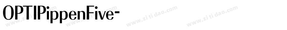 OPTIPippenFive字体转换
