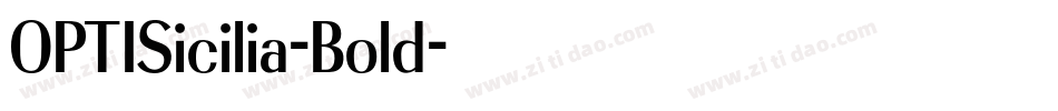 OPTISicilia-Bold字体转换