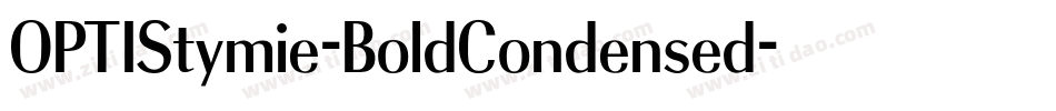 OPTIStymie-BoldCondensed字体转换