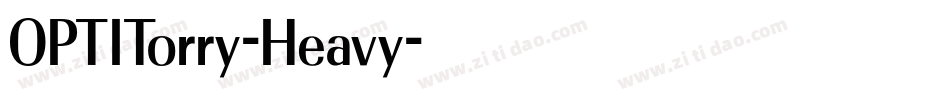 OPTITorry-Heavy字体转换
