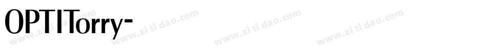 OPTITorry字体转换