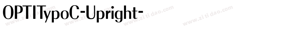 OPTITypoC-Upright字体转换