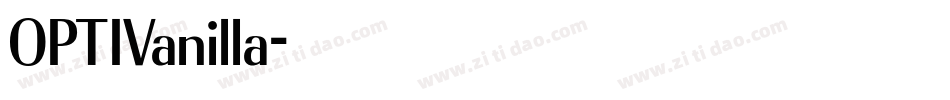 OPTIVanilla字体转换
