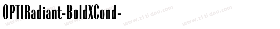 OPTIRadiant-BoldXCond字体转换