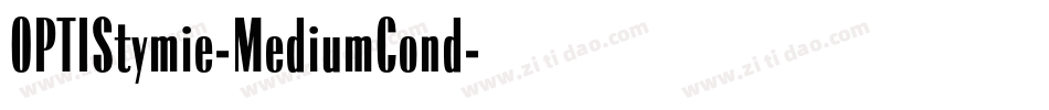 OPTIStymie-MediumCond字体转换