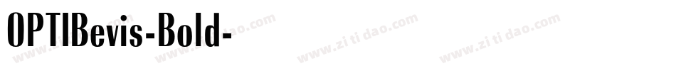 OPTIBevis-Bold字体转换