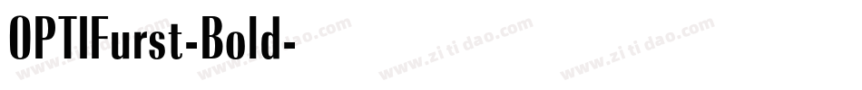 OPTIFurst-Bold字体转换