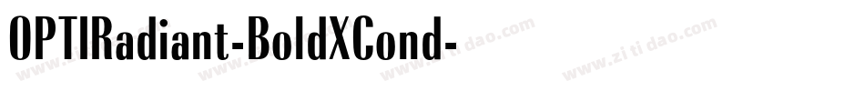 OPTIRadiant-BoldXCond字体转换