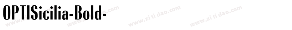 OPTISicilia-Bold字体转换