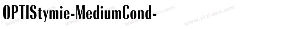 OPTIStymie-MediumCond字体转换