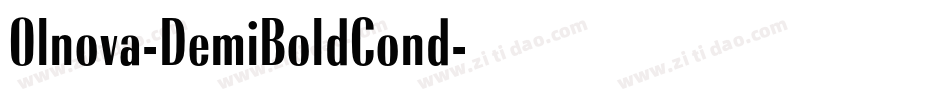 Olnova-DemiBoldCond字体转换