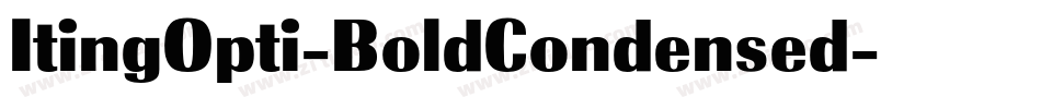 ItingOpti-BoldCondensed字体转换