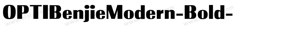 OPTIBenjieModern-Bold字体转换