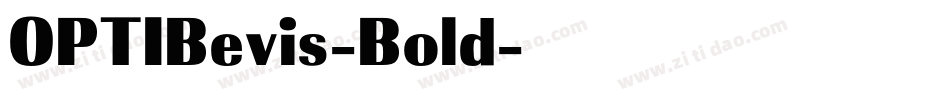 OPTIBevis-Bold字体转换