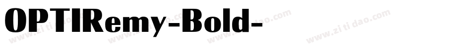 OPTIRemy-Bold字体转换
