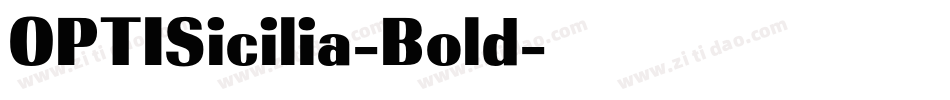 OPTISicilia-Bold字体转换