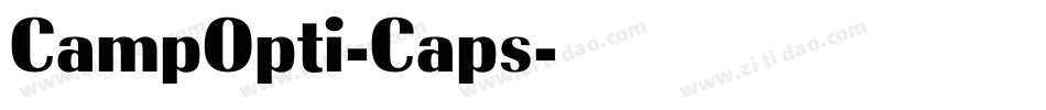 CampOpti-Caps字体转换